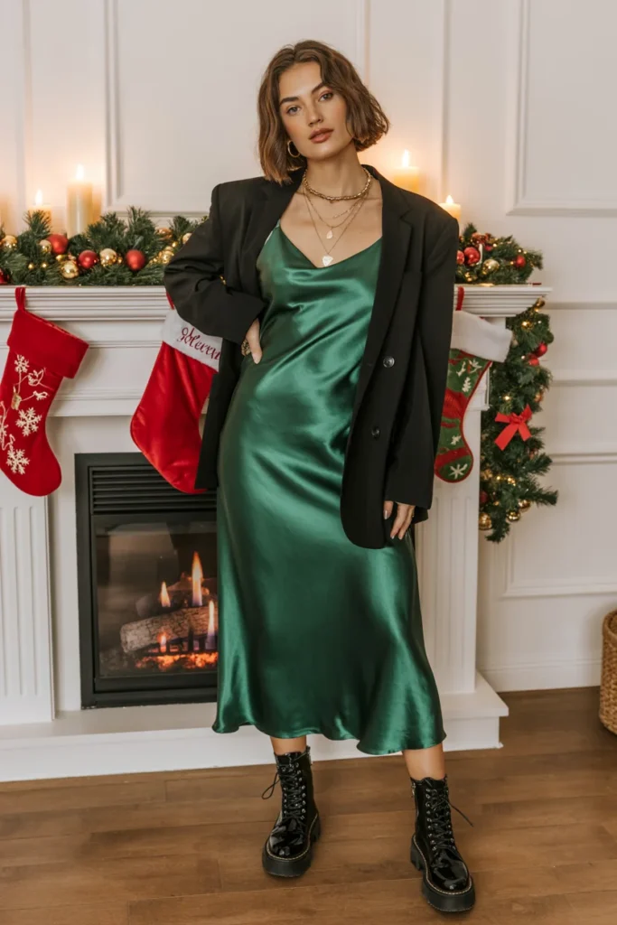 Thrifted style holiday dress