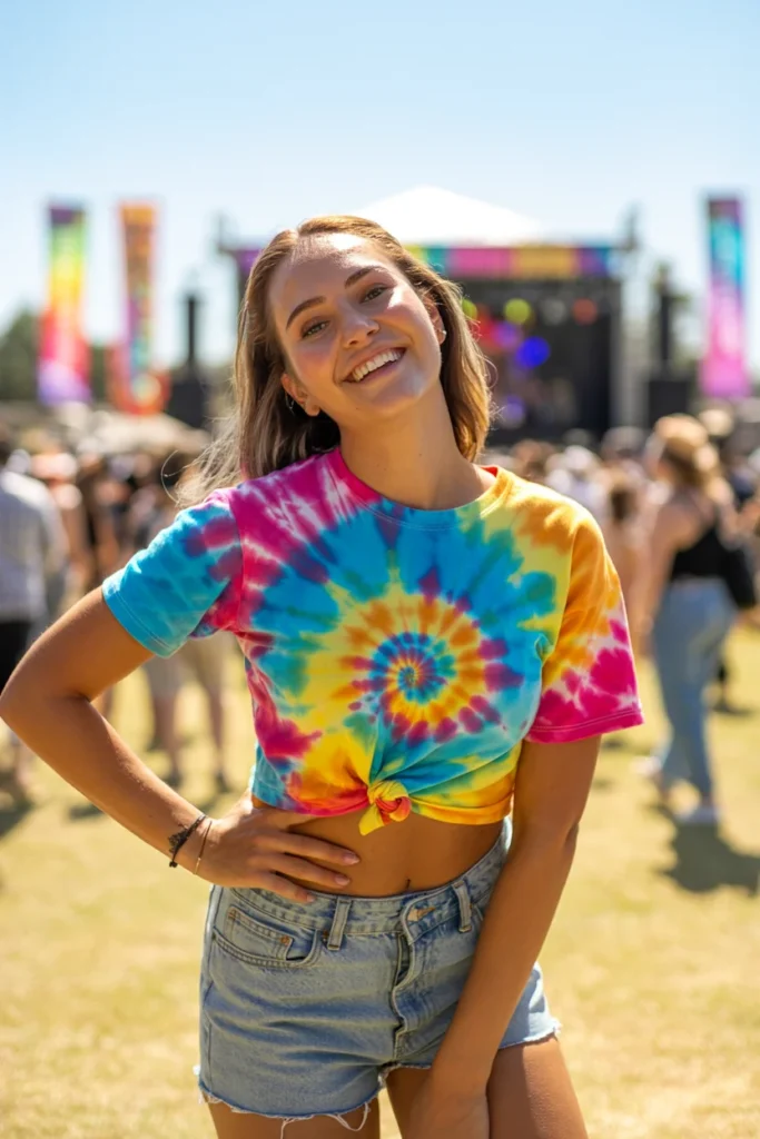 Tie-dye Beyoncé concert outfit