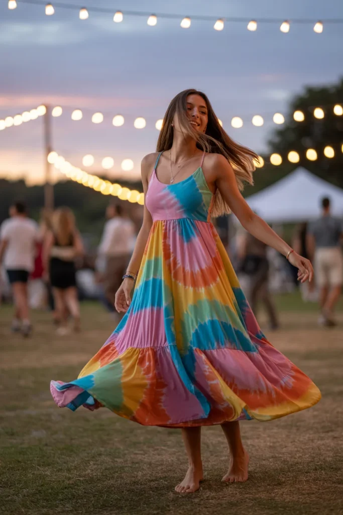 Tie dye festival outfit