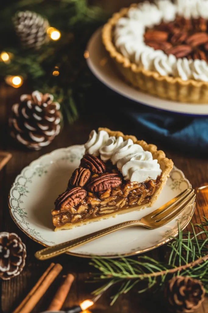 Vegan pecan pie Christmas