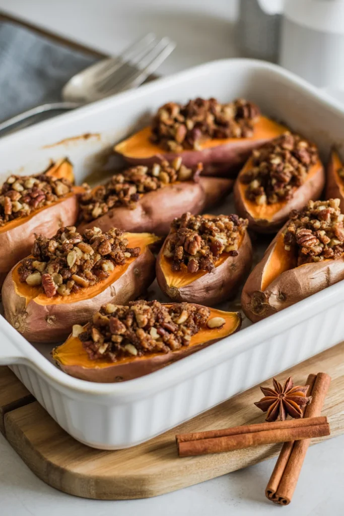 Vegan sweet potato Christmas