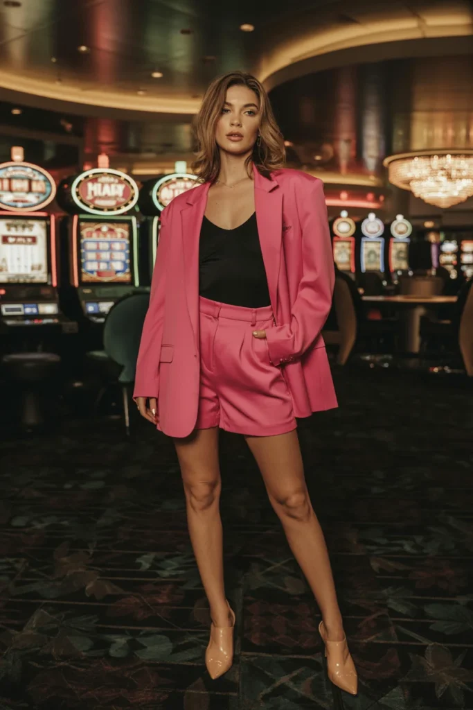 Vegas blazer shorts outfit