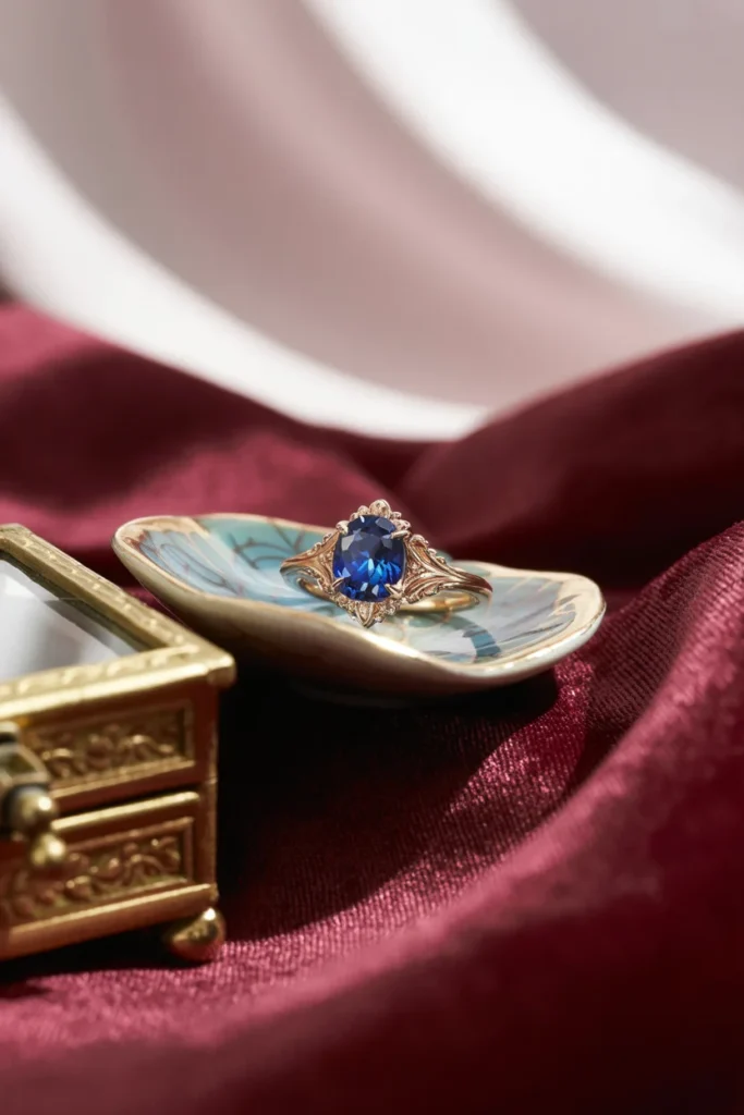 Birthstone ring 50th birthday gift