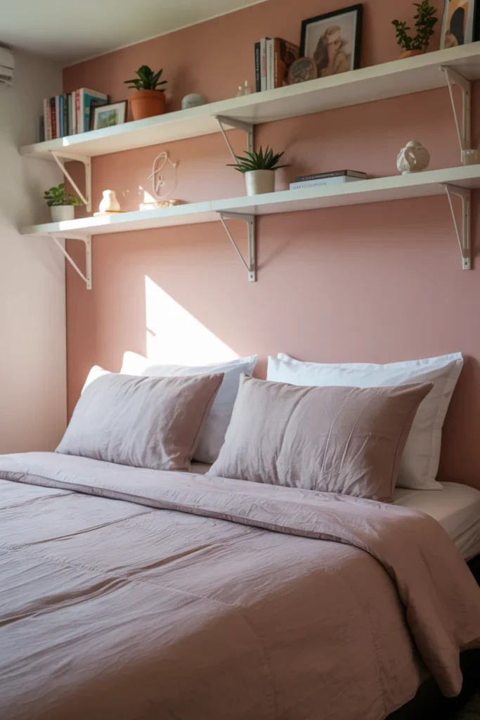 Blush pink dorm room colors