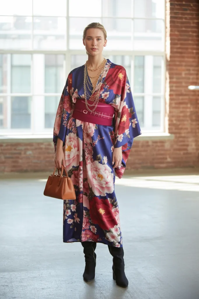 Bohemian kimono dress