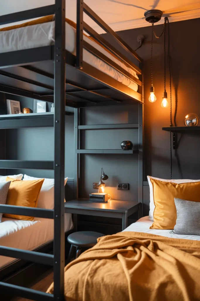 Charcoal Mustard Dorm Decor Palette