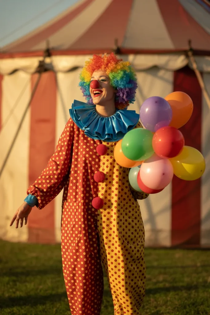 Classic circus clown outfit