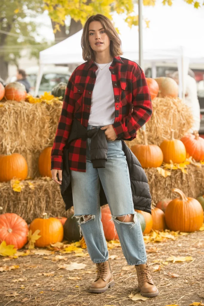 Cold weather outfits flannel