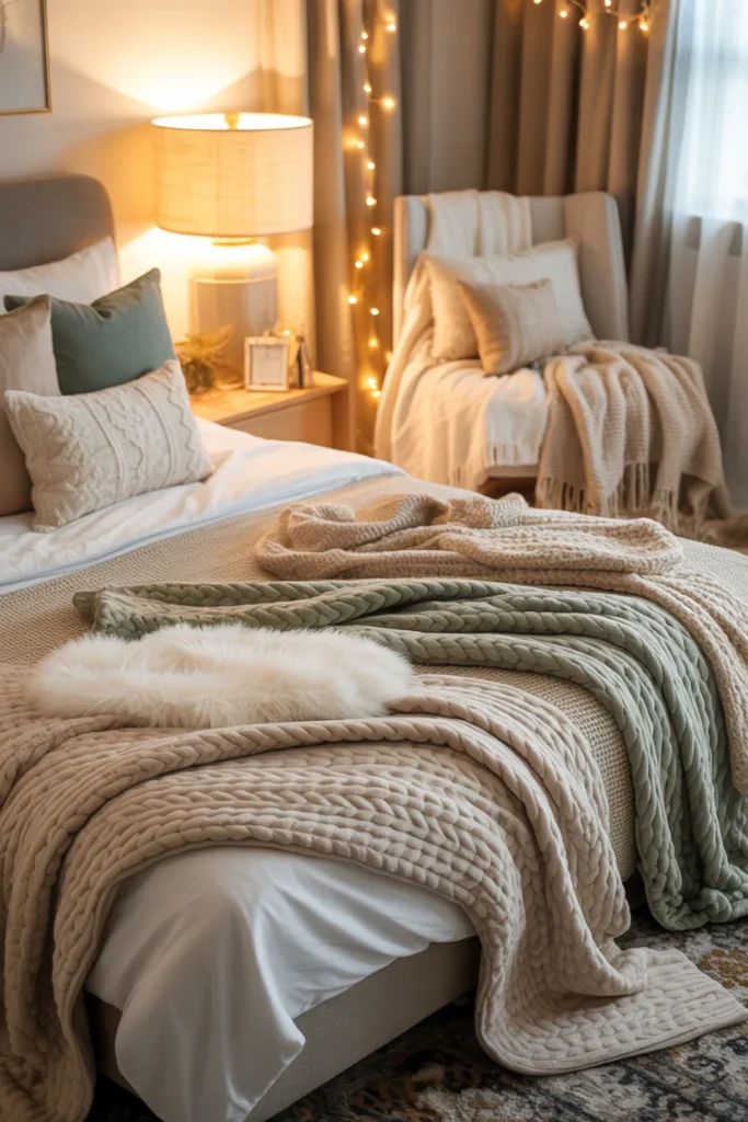 Cozy teen bedroom blankets