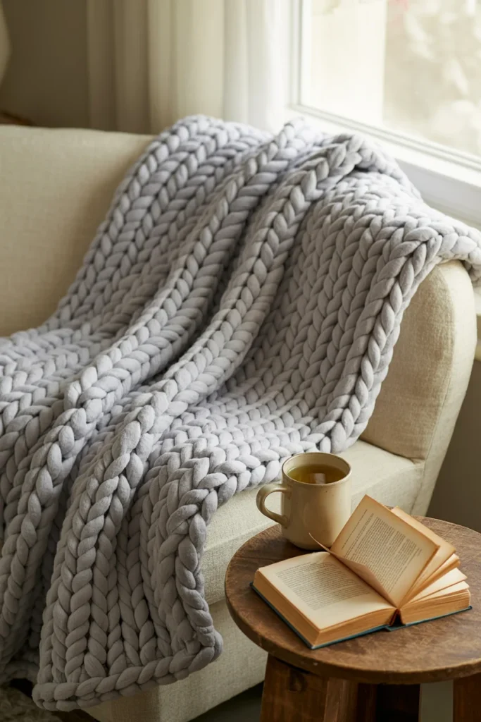 Cozy weighted blanket gift idea