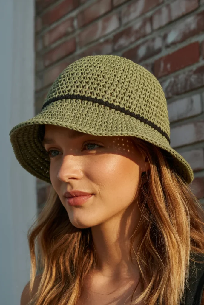 Crochet bucket hat pattern