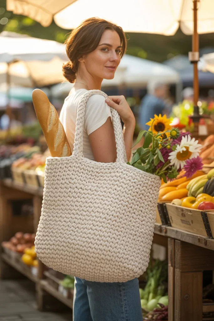 Crochet tote bag pattern
