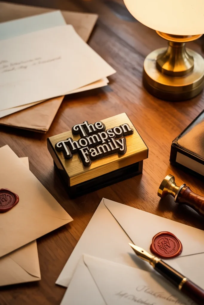 Custom address stamp gift