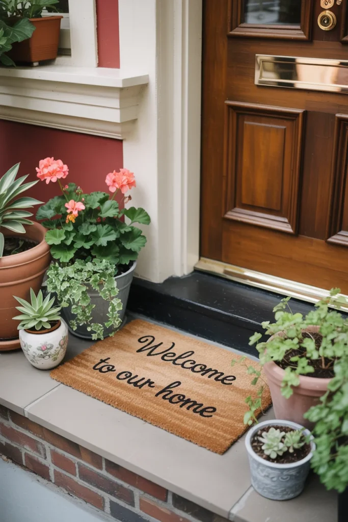 Custom doormat engagement gift