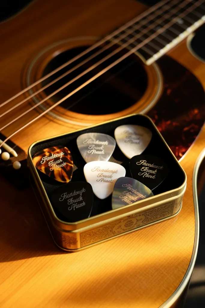 Custom guitar picks stocking stuffer
