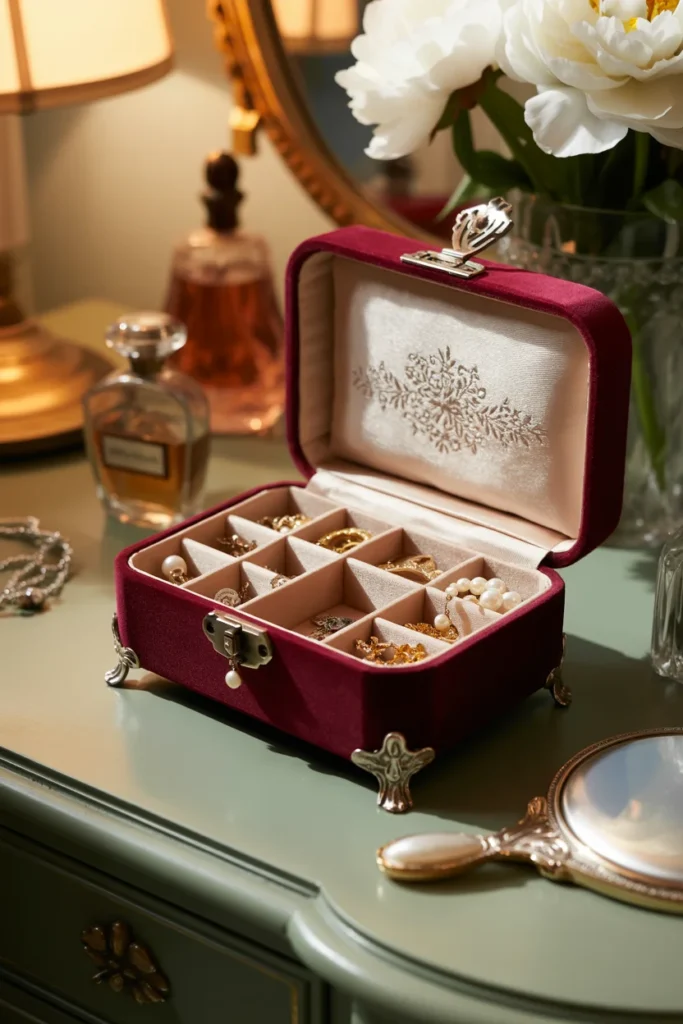 Engraved jewelry box bride