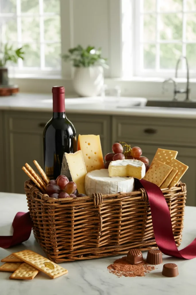 Gourmet food basket housewarming gift