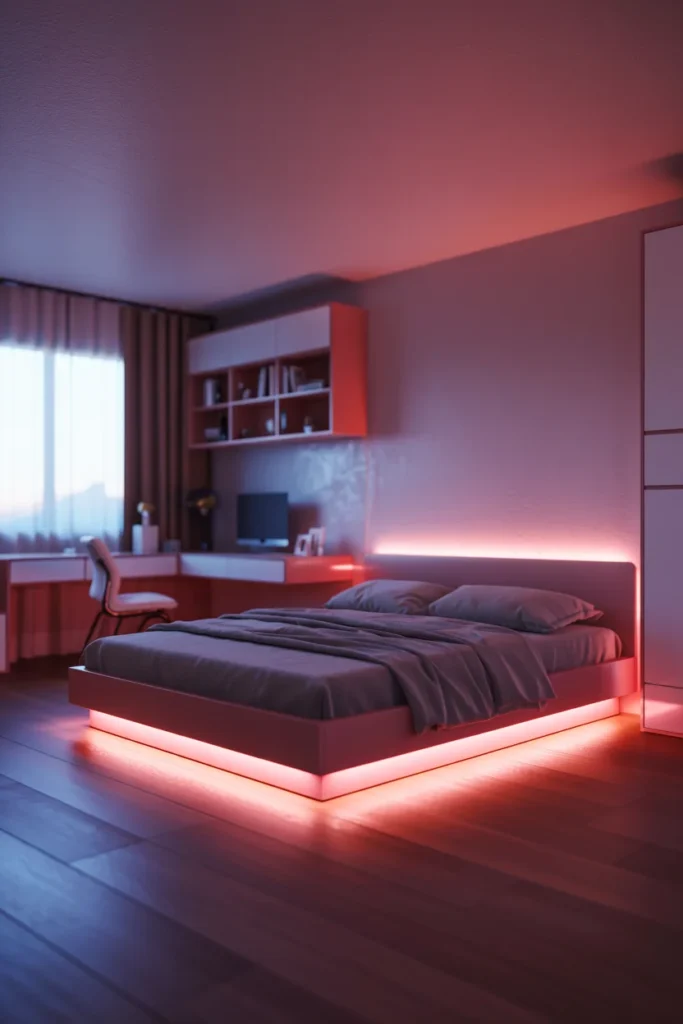 LED lights bedroom teen