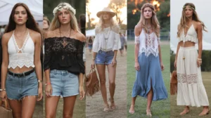 Lace tops and outfits for festivals