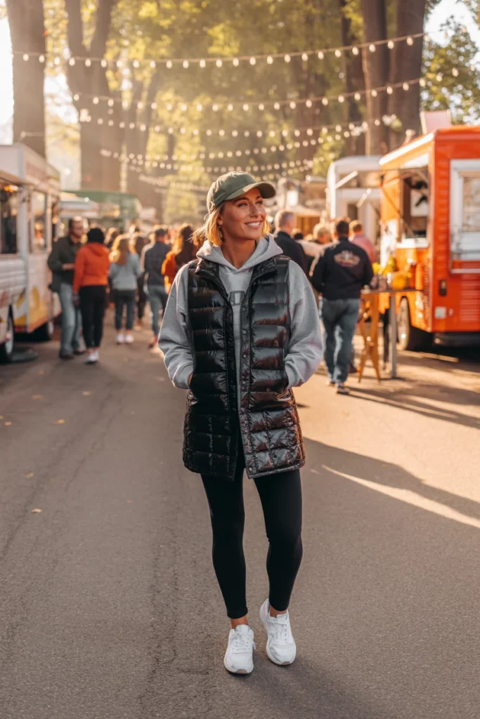 Layered winter looks vest