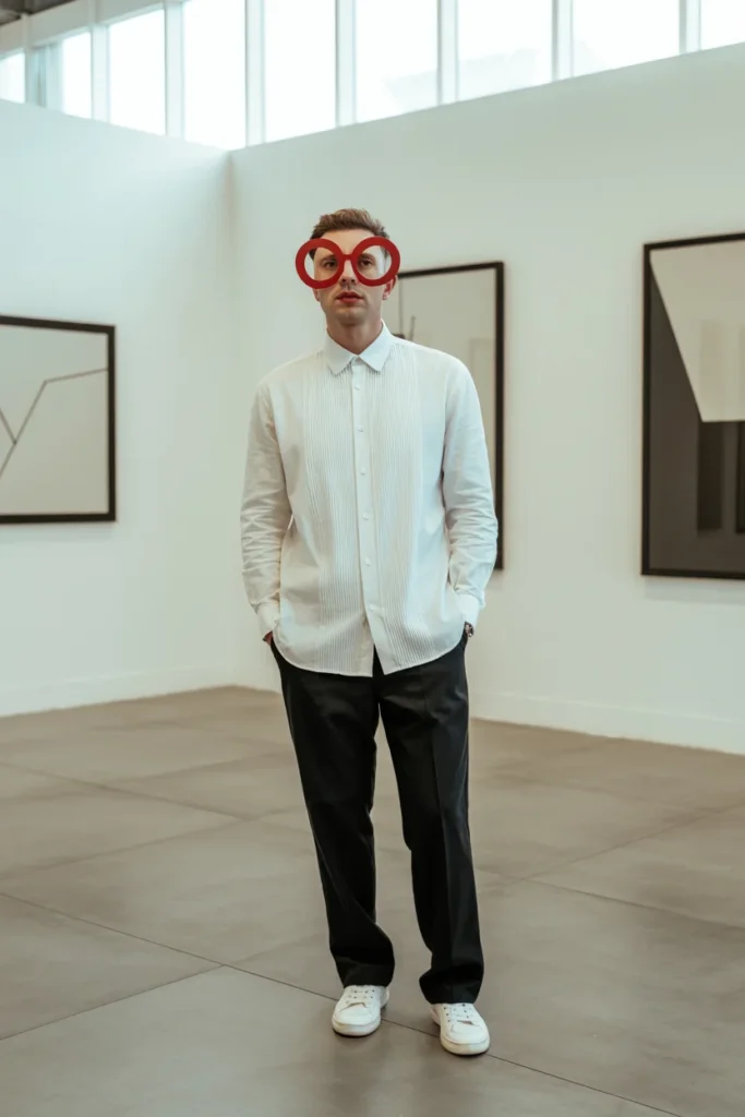 Modern minimalist clown costume