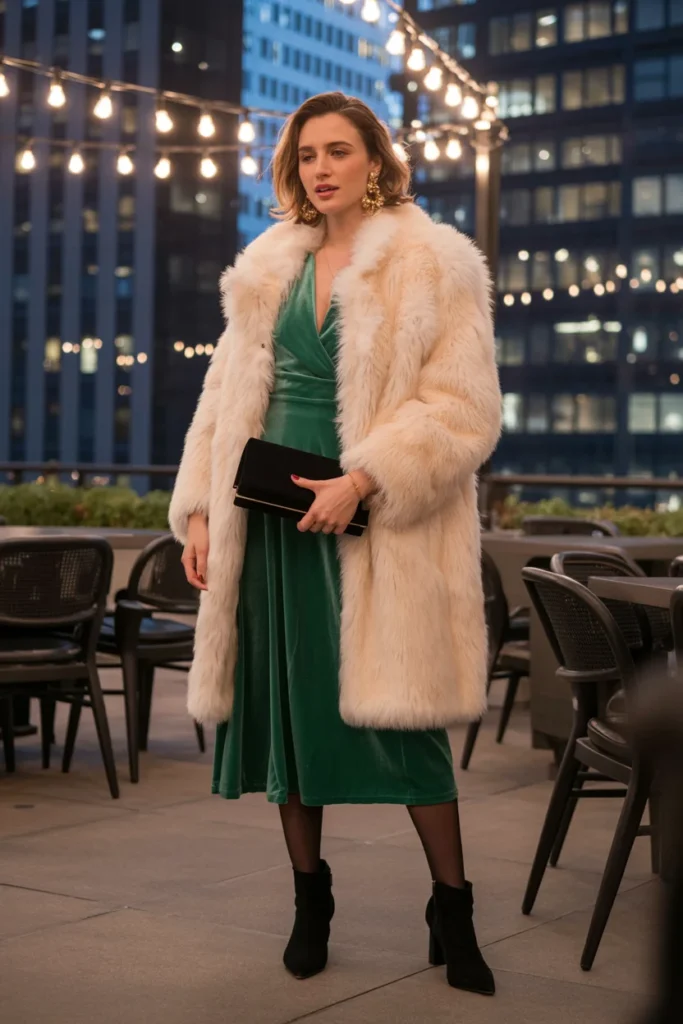 NYC holiday party outfit