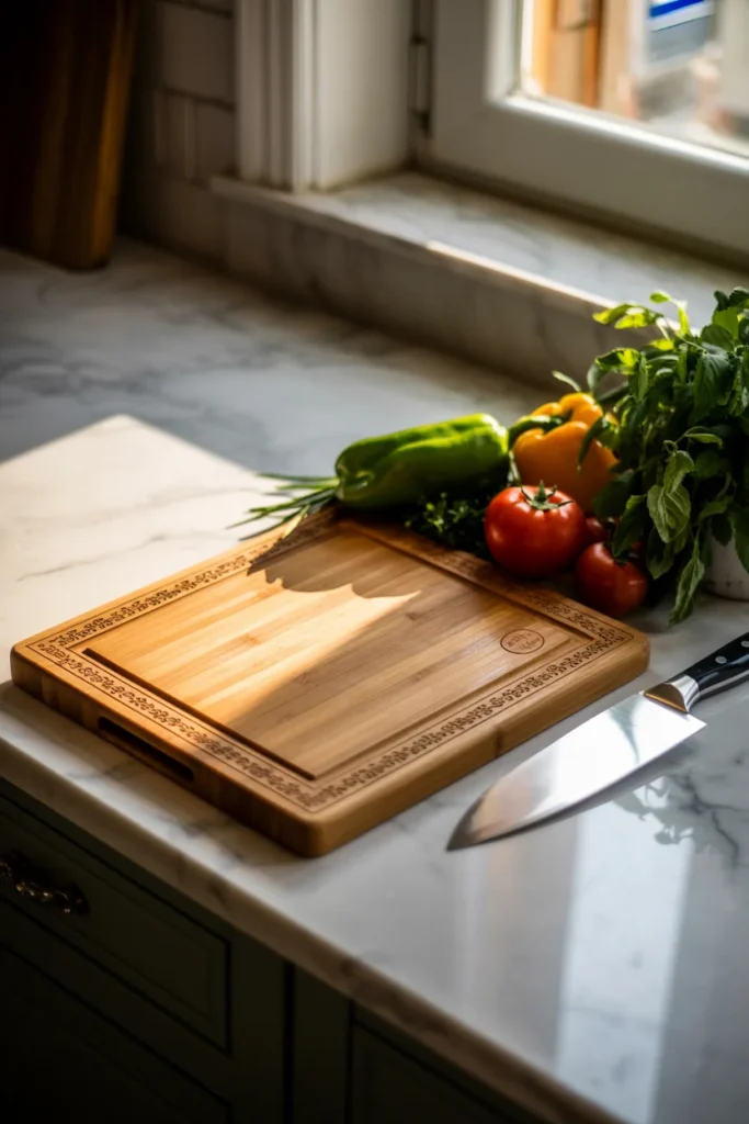 Personalized cutting board housewarming gift