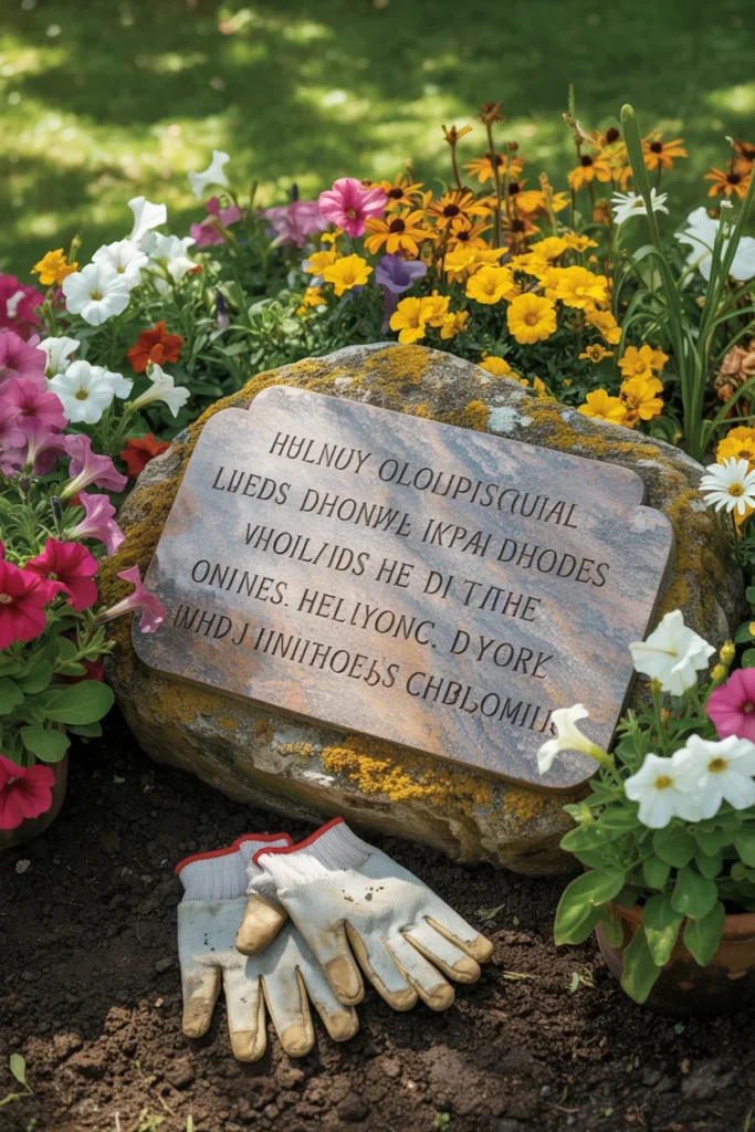 Personalized garden stone 50th birthday