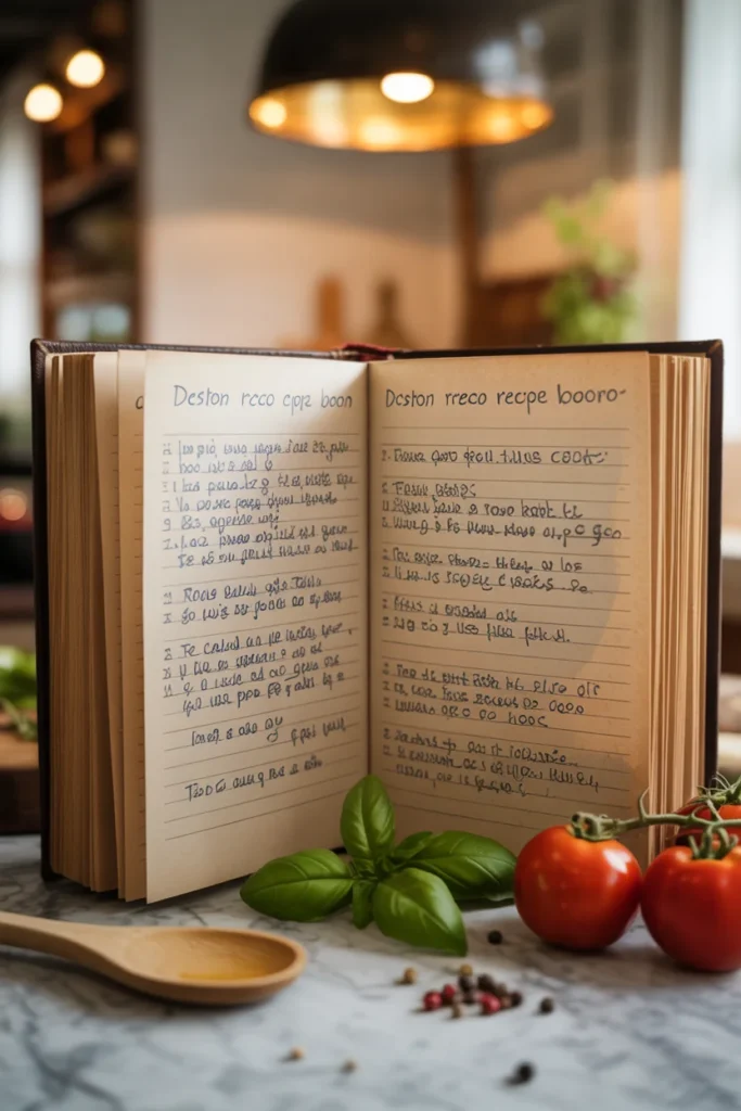 Personalized recipe book gift idea
