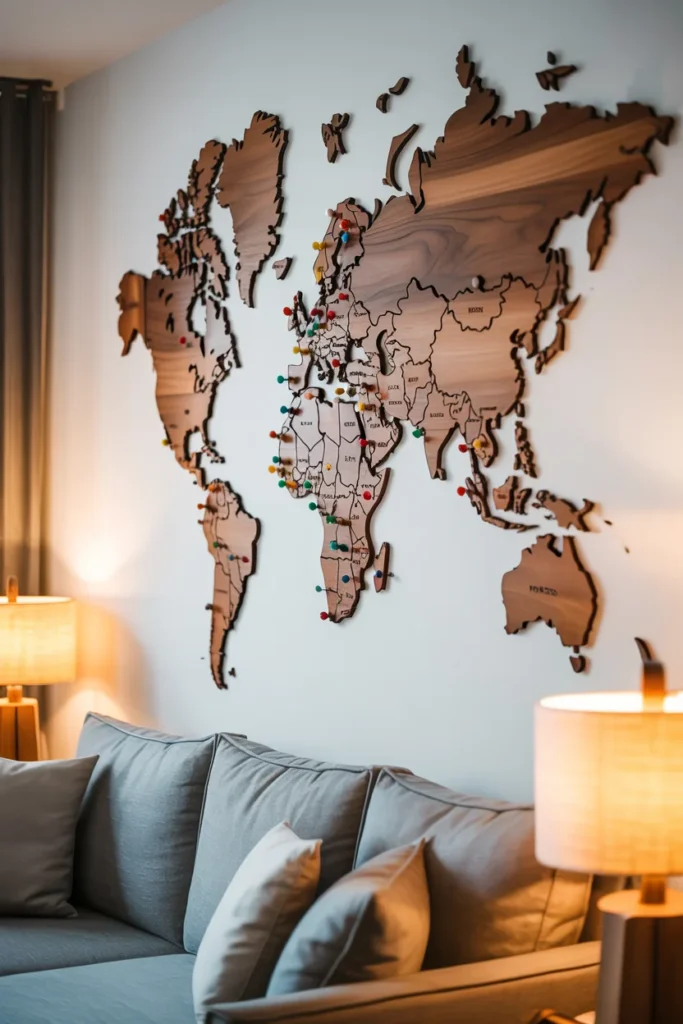 Personalized travel map gift
