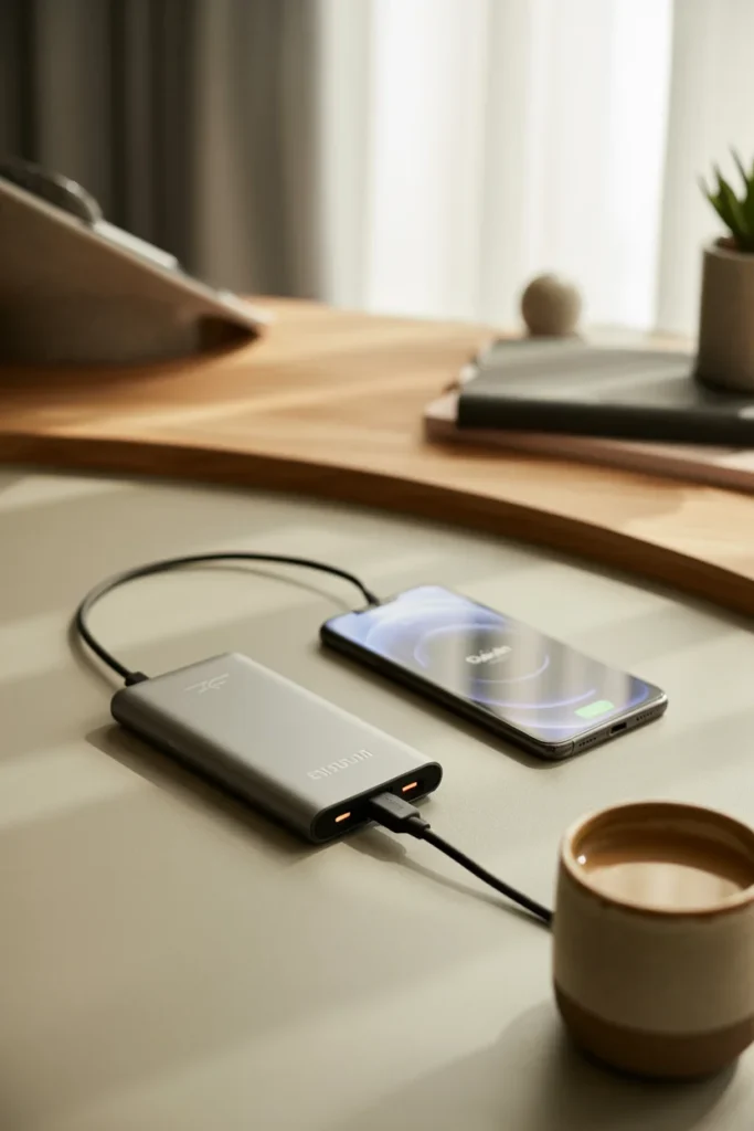 Portable phone charger women