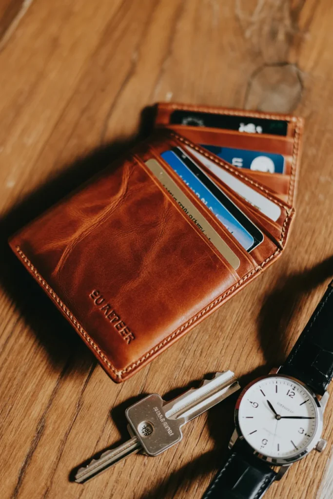 RFID leather wallet gift