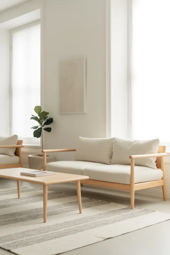 Scandinavian striped carpet ideas