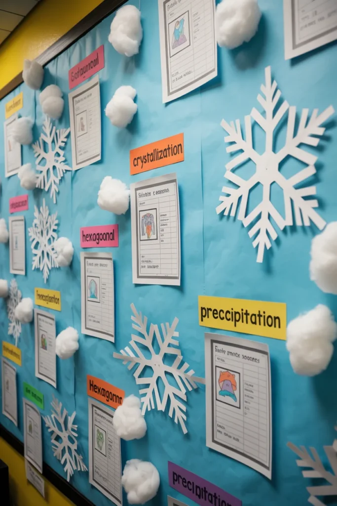 Snowflake bulletin board ideas