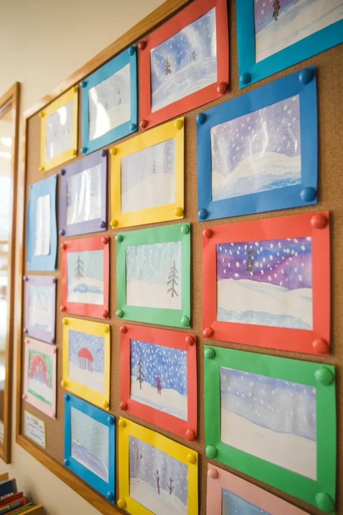 Snowflake bulletin board ideas