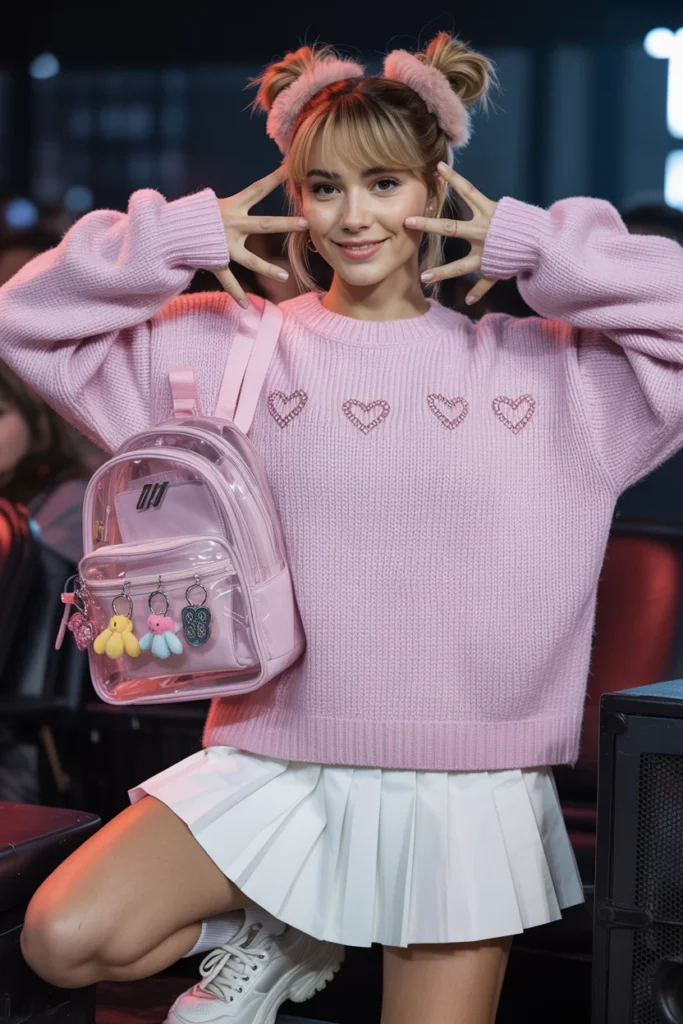 Soft girl concert outfit