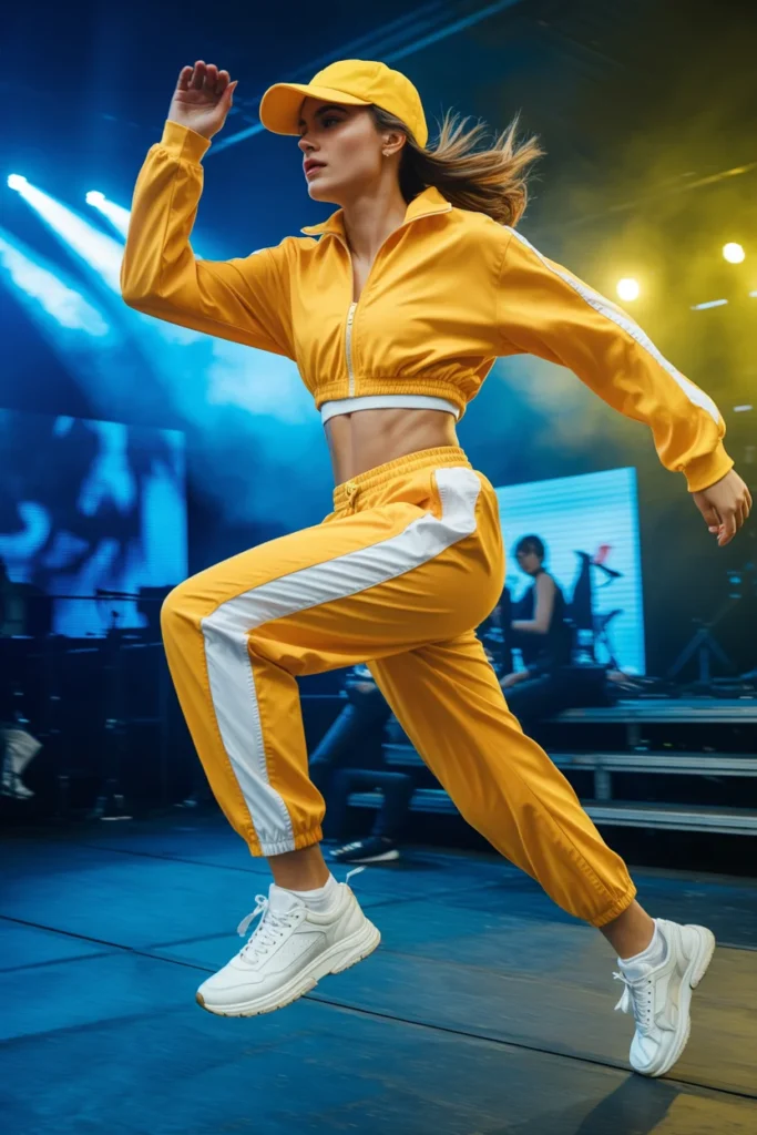 Sporty Kpop concert outfit