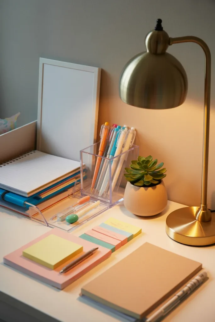 Teen desk organization ideas