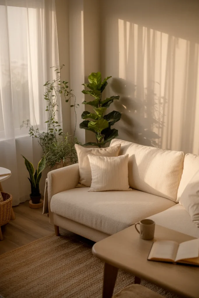 Tiny apartment living room