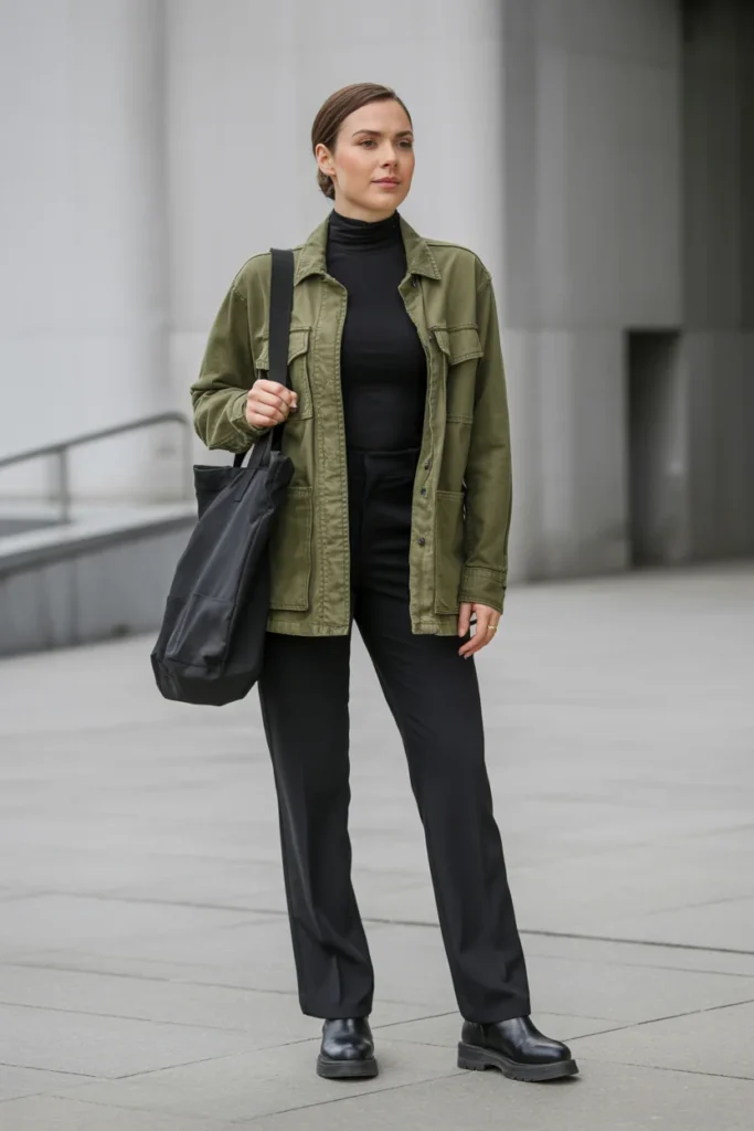 Utility jacket February look