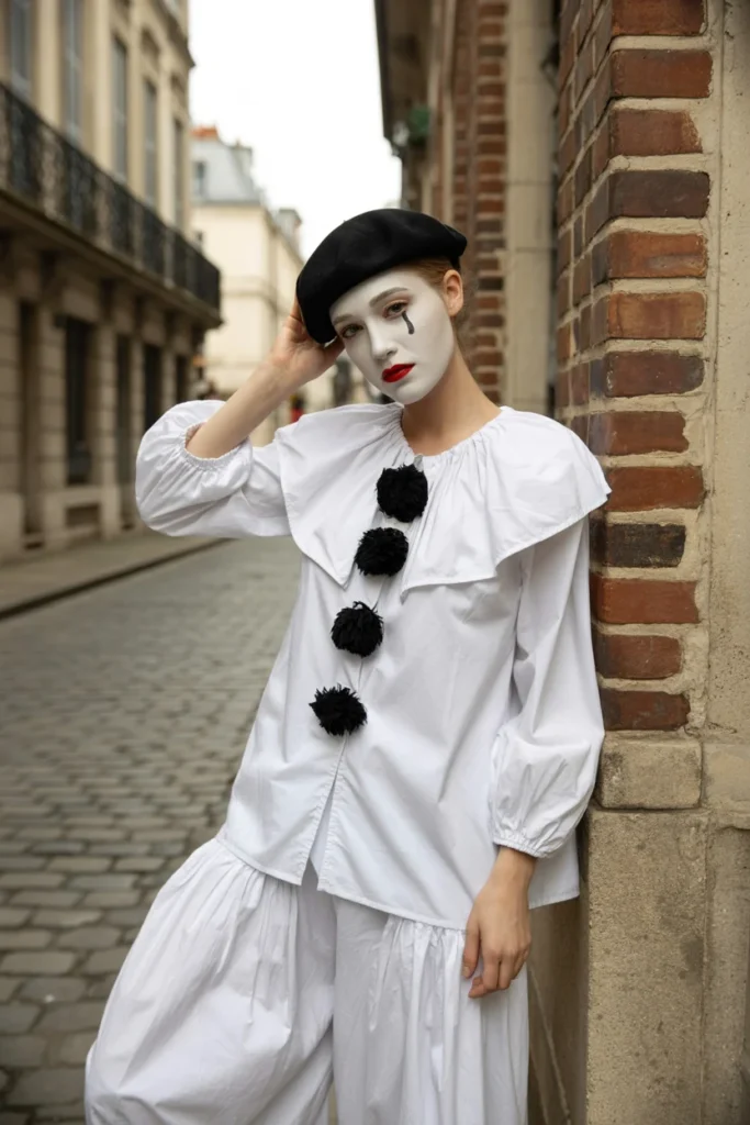 Vintage Pierrot clown dress