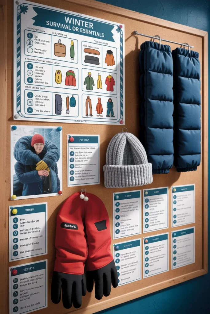 Winter bulletin board decorations