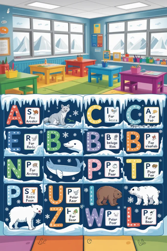 Winter themed bulletin boards