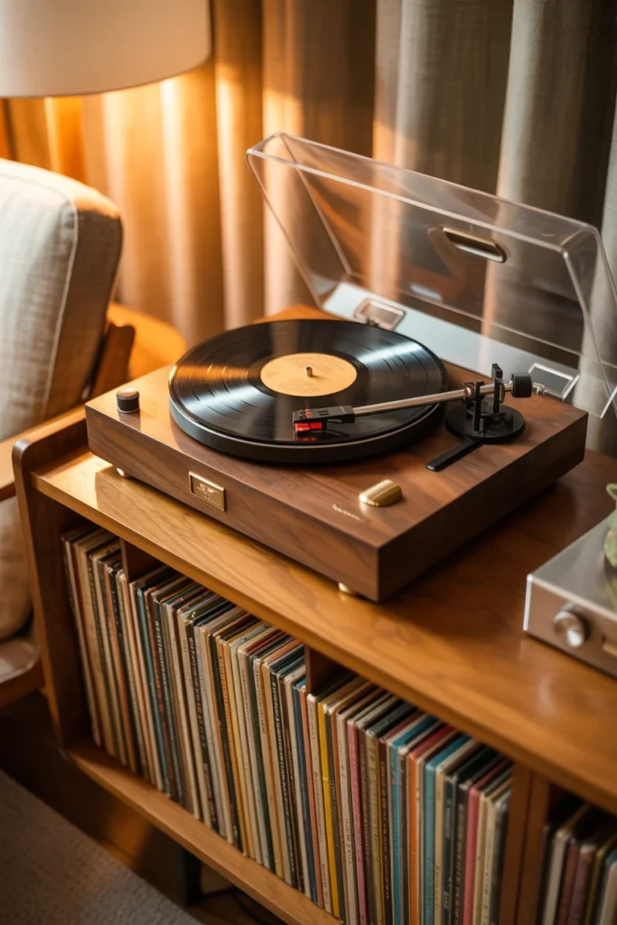 vintage record player gift