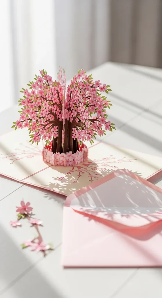 3D paper anniversary card