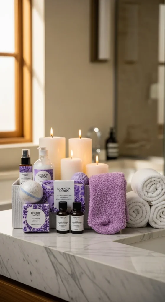 80th birthday spa gift basket