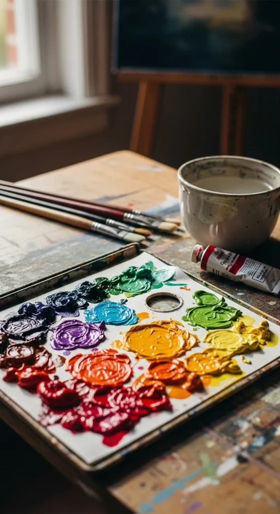 Acrylic paint palette gift