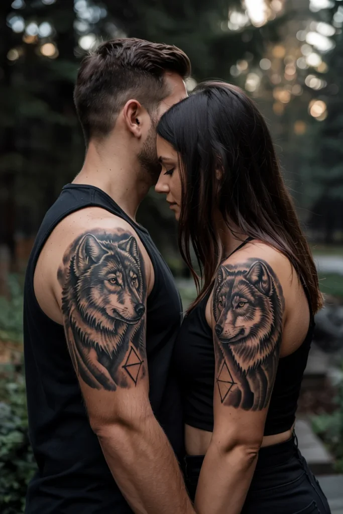 Animal pair matching tattoos