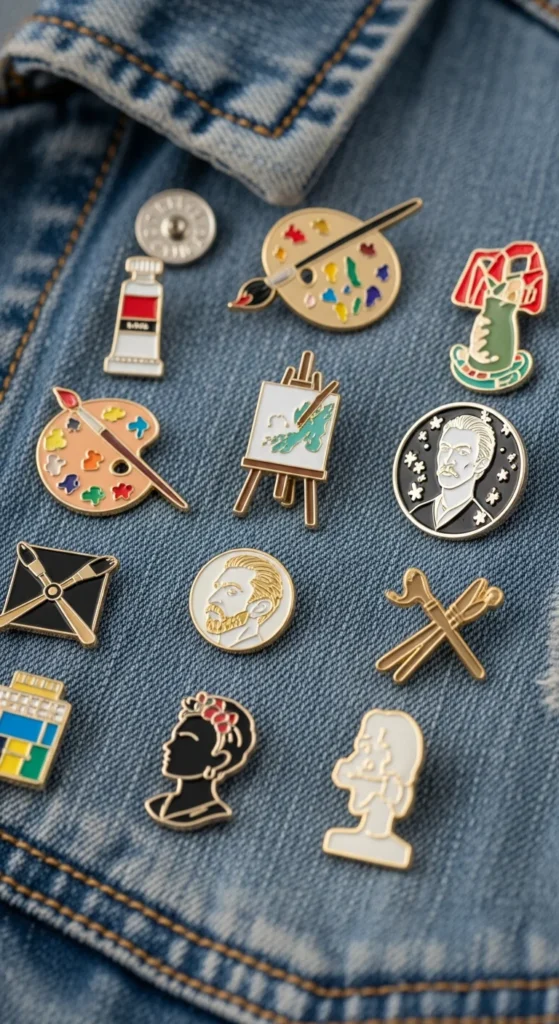Artist enamel pins gifts