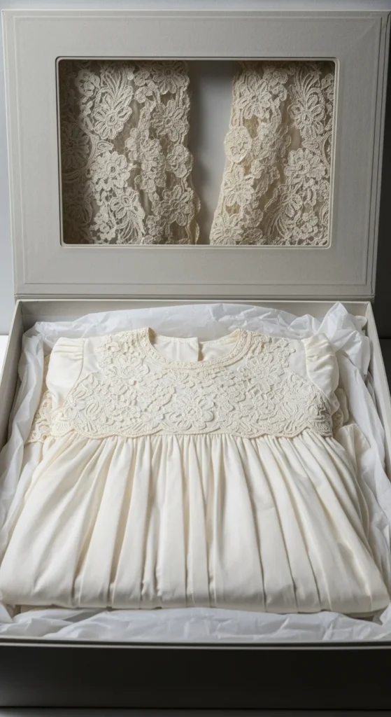 Baptism gown preservation box